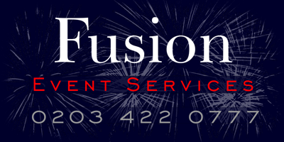Fusion Logo with contact number